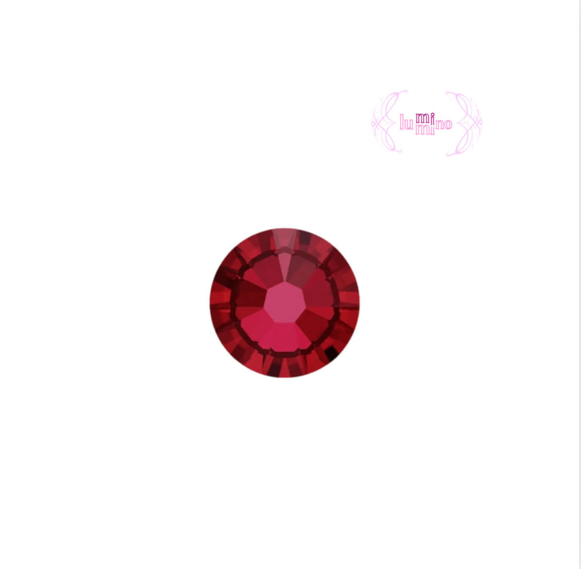 Runder Swarovski Kristall Rot